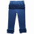 AnnLoren Baby Toddler Big Girls Boutique Navy Ruffle Butt Leggings