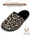 Roxoni Women's Gorgeous Comfort Clog Slipper with Pretty Leapord Print Inner