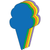 Ice Cream Cone Assorted Color Creative Cut-Outs