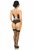 Lavish Faux Leather with Pink Lace-Up Bustier