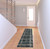 2' X 8' Blue And Ivory Geometric Power Loom Stain Resistant Runner Rug