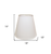 White No Slub Innsbruck Empire Lamp Shade