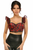 Lavish Underwire Bustier Top with Removable Ruffle Sleeves