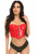 Top Drawer Patent Bustier Top with Zipper