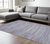 9' X 12' Gray Distressed Washable Area Rug