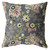 18” Gray Pink Jacobean Zippered Suede Throw Pillow