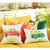 Set of Two 12" X 20" Green And White Pumpkin Truck Pumpkin Fabric Lumbar Throw Pillow Covers