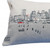 Homeroots Home Decor Seattle Daylight Skyline Lumbar Decorative Pillow, White, 35 Inches