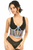 Lavish Holo & Fishnet Underwire Waist Cincher Corset