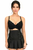 Pinstripe Lace-Up Mini Skirt