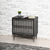 28" Dark Brown Solid Wood Two Drawer Nightstand