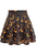 Scary Pumpkin Print Stretch Lycra Skirt
