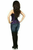 Lavish Lace Overbust Corset with Zipper
