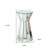 22" Silver Glass Round Mirrored End Table