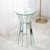22" Silver Glass Round Mirrored End Table