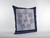 16” Gray Purple Horse Zippered Suede Throw Pillow
