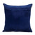 Geometric Lush Quilted Blue Throw Pillow