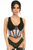 Lavish Sheer Lace & Faux Leather Open Cup Waist Cincher