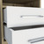 20" White Wood Two Drawer Nightstand