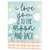 Wall Plaque I Love You To The Moon