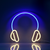 Headphones LED Neon Sign