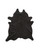 5' X 7' Black Cowhide Hand Knotted Area Rug