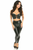 Lavish Faux Leather Lace-Up Short Bustier Top