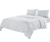 Four Piece White Linen Twin Sheet Set
