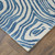 4' X 6' Blue And Ivory Wool Geometric Tufted Handmade Area Rug