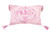 13" X 20" Pink and White Throw Pillow with Tassels