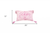 13" X 20" Pink and White Throw Pillow with Tassels