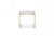 24" Champagne Gold and White One Drawer Nightstand