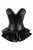 Top Drawer Faux Leather Steel Boned Mini Corset Dress