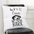 Black and White Live Love Bark Modern Throw Pillow - 808230118331