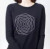 Black Flower Sweatshirt