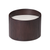 17" Dark Brown Solid Wood Round End Table