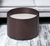 17" Dark Brown Solid Wood Round End Table