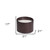17" Dark Brown Solid Wood Round End Table