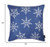 Homeroots Home Decor Blue Holiday Snowflakes Throw Pillow Covers, 18 inches, Set of 2