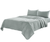 Four Piece Blue Linen Queen Sheet Set