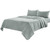 Four Piece Blue Linen Queen Sheet Set