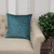 Homeroots Home Decor Teal Quilted Velvet Geo Decorative Throw Pillow, 20 x 20 x 4 Inches