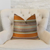 Plutus South Shore Amber Orange Olive and Cream Handmade Luxury Pillow