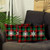 Set of 2 Christmas Snowflake Trio Plaid Lumbar Throw Pillows - 808230092136