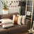Homeroots Home Decor Set Of 4 White And Brown Faux Leather Pillow Covers 18 X 18 Inches