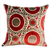 Plutus Madeline Red and Brown Handmade Luxury Pillow