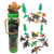 Crocodile Figurines in Clear Tube with Reptile Head Topper