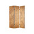 72" Brown Canvas Folding Three Panel Screen Room Divider