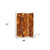 72" Brown Canvas Folding Three Panel Screen Room Divider