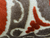 Plutus Madeline Red and Brown Handmade Luxury Pillow